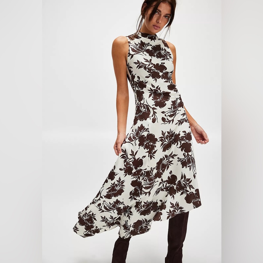 Free People Summer Away Jordan Dress in Blossom Shadows